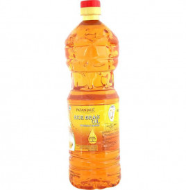 Patanjali Rice Bran Oil   Plastic Bottle  1 litre